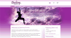 Desktop Screenshot of dashingevents.biz