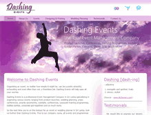 Tablet Screenshot of dashingevents.biz